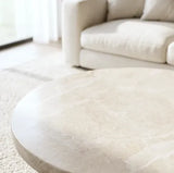 Nobu Round Sculptural Stone Coffee Table - Natural Stone 70cm In Australia - Darrahopens