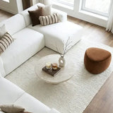 Nobu Round Sculptural Stone Coffee Table - Natural Stone 70cm
