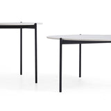 Interior Ave - Bianco Nested Coffee Table Set - Marble & Black