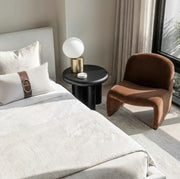 Interior Ave - Haven Curved Armchair - Chestnut In Australia - Darrahopens