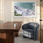 Interior Ave - Marlowe Accent Chair - Ocean In Australia - Darrahopens