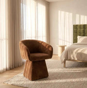 Interior Ave - Merlo Swivel Chair - Cinnamon In Australia - Darrahopens