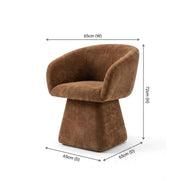 Interior Ave - Merlo Swivel Chair - Cinnamon In Australia - Darrahopens