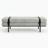 Interior Ave - Porter Bench - Light Grey