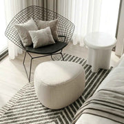 Interior Ave - Cove Pebble Ottoman - Vanilla In Australia - Darrahopens
