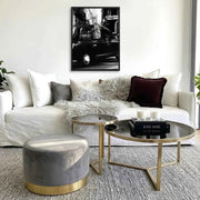 Interior Ave - Monaco Round Ottoman - Ocean In Australia - Darrahopens