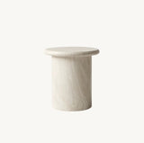 Nobu Sculptural Stone Side Table - Matte Natural Stone