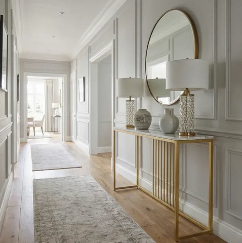 Interior Ave - Aurelia Hallway Console Table - Gold - 120cm In Australia - Darrahopens