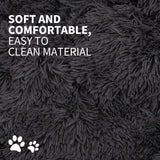 Dog Pet Cat Calming Bed Warm Plush Round Nest Comfy Sleeping Bed Dark Grey 70cm In Australia - Darrahopens