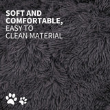 Dog Pet Cat Mat Puppy Warm Soft Cotton Washable Reusable Calming Bed Dark Gray