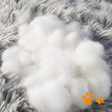 Dog Pet Cat Mat Puppy Warm Soft Cotton Washable Reusable Calming Bed Dark Gray
