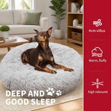 Pet Dog Bedding Warm Plush Round Comfortable Nest Comfy Sleep Kennel XXL