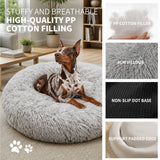 Pet Dog Bedding Warm Plush Round Comfortable Nest Comfy Sleep Kennel XXL