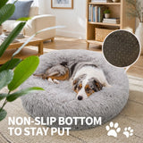 Pet Dog Bedding Warm Plush Round Comfortable Nest Comfy Sleep Kennel XXL
