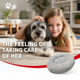 Pet Dog Bedding Warm Plush Round Comfortable Nest Comfy Sleep Kennel XXL