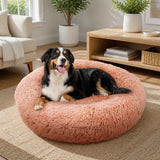 Pet Dog Bedding Warm Plush Round Comfortable Nest Comfy Sleep kennel Pink XL 100 In Australia - Darrahopens