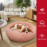 Pet Dog Bedding Warm Plush Round Comfortable Nest Comfy Sleep kennel Pink XL 100 In Australia - Darrahopens