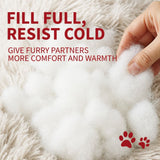 Pet Dog Bedding Warm Plush Round Comfortable Nest Comfy Sleep kennel Pink XL 100