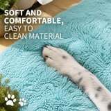 Pet Dog Bedding Warm Plush Round Comfortable Nest Comfy Sleep kennel Green 120cm