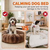 Dog Cat Pet Calming Bed Washable ZIPPER Cover Warm Soft Plush Round Sleeping 100 In Australia - Darrahopens