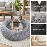 Pet Bed Dog Cat Calming Bed Sleeping Comfy Cave Washable Mat Extra Large 100cm