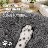 Dog Cat Pet Calming Bed Washable ZIPPER Cover Warm Soft Plush Round Sleeping 70 In Australia - Darrahopens