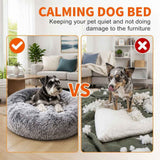 Pet Bed Dog Cat Large Beds Calming Warm Soft Cushion Mattress Plush Comfy 90cm In Australia - Darrahopens