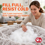 Pet Bed Dog Cat Large Beds Calming Warm Soft Cushion Mattress Plush Comfy 90cm