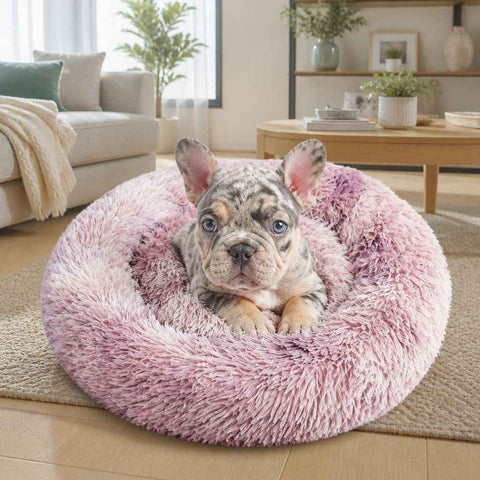 Dog Pet Cat Calming Bed Beds Large Mat Comfy Puppy Fluffy Donut Cushion Plush 70 In Australia - Darrahopens
