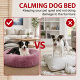 Dog Pet Cat Calming Bed Beds Large Mat Comfy Puppy Fluffy Donut Cushion Plush 70 In Australia - Darrahopens