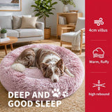 Dog Pet Cat Calming Bed Beds Large Mat Comfy Puppy Fluffy Donut Cushion Plush 70 In Australia - Darrahopens