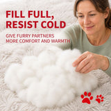 Dog Pet Cat Calming Bed Beds Large Mat Comfy Puppy Fluffy Donut Cushion Plush 70