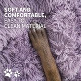 Dog Cat Pet Calming Bed Warm Soft Plush Round Nest Comfy Sleeping Cave MEL 120cm