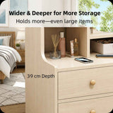 HYGGO Wooden Bedside Table Nightstand Drawer Storage Minimalist Multi-Functional In Australia - Darrahopens