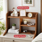 HYGGO Bedside Table Drawer Nightstand Multi-Compartment Storage Reddish-Brown 70cm In Australia - Darrahopens