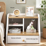 HYGGO Two-Tone Bedside Table Nightstand Drawer Storage Wooden Legs White Wood Design In Australia - Darrahopens