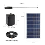 Double Swing Gate Opener Automatic Full Solar Power Kit Remote Control