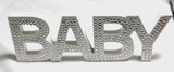 White Baby Nursery 30cm Sign Plaque Plate with Diamantes Newborn Gift Homeware Bedroom Decoration Wall Art