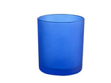 10 Pack Blue Frosted Glass Votive Tealight Candle Holders House Party Cenrepiece Xmas Wedding Decor Glass Candlestick Party Decorations Bridal Baby Shower Event
