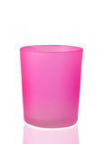 10 Pack Pink Frosted Glass Votive Tealight Candle Holders House Party Cenrepiece Xmas Wedding Decor Glass Candlestick Party Decorations Bridal Valentines Event