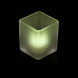 20 Pack Square Cube Frosted Glass 5cm Tealight Candle Holder Festival Decor Wedding Propose Parties Holiday and Home Decor