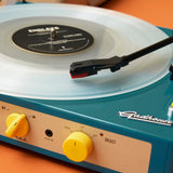 Gadhouse Brad MKII Record Player - Green + Entertainment Stand Bundle - Black