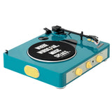 Gadhouse Brad MKII Record Player - Green + Entertainment Stand Bundle - Black