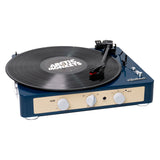 Gadhouse Brad MKII Record Player - Navy + Bundled Crosley Record Storage Display Stand
