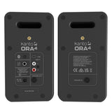 Kanto ORA4 140W Powered Reference Speakers with USB-C Input and Bluetooth - Black, Pair