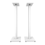 Kanto ST34W 34" Universal Bookshelf Speaker Floor Stand - White, Pair