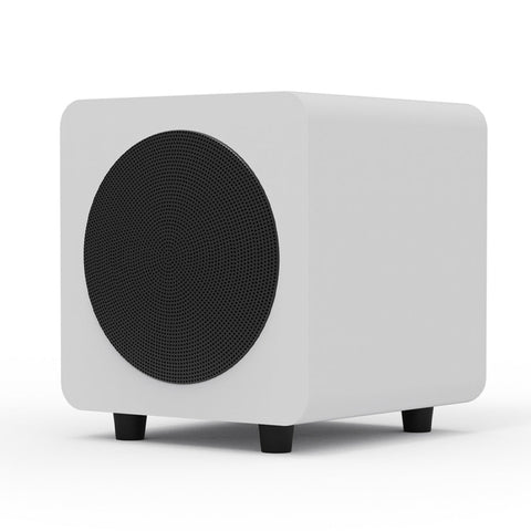 Kanto SUB6 200W 6" Sealed Powered Subwoofer, Matte White