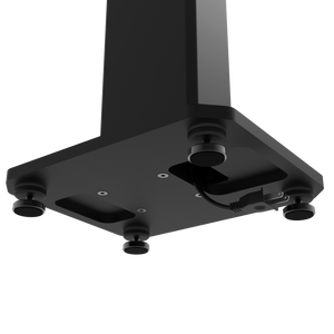 Kanto YU4 140W Powered Bookshelf Speakers with Bluetooth® and Phono Preamp - Pair, Matte Black with SX22 Black Stand Bundle