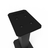 Kanto YU6 200W Powered Bookshelf Speakers with Bluetooth® and Phono Preamp - Pair, Walnut with SX22 Black Stand Bundle