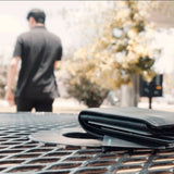 KeySmart SmartCard - Rechargeable Thin Wallet Tracker Card, Works with Apple Find My App - Clear Smoke